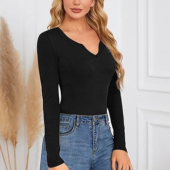 24SS★正規品韓国人気[SINOON] RIBBON V-NECK LONG SLEEVE LRMQS Spring Tops for Women 2024 Trendy Casual Long Sleeve